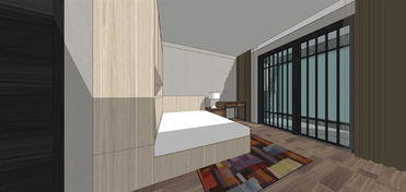 精品大户型现代简单装潢设计 室内SU模型的艺术与实用